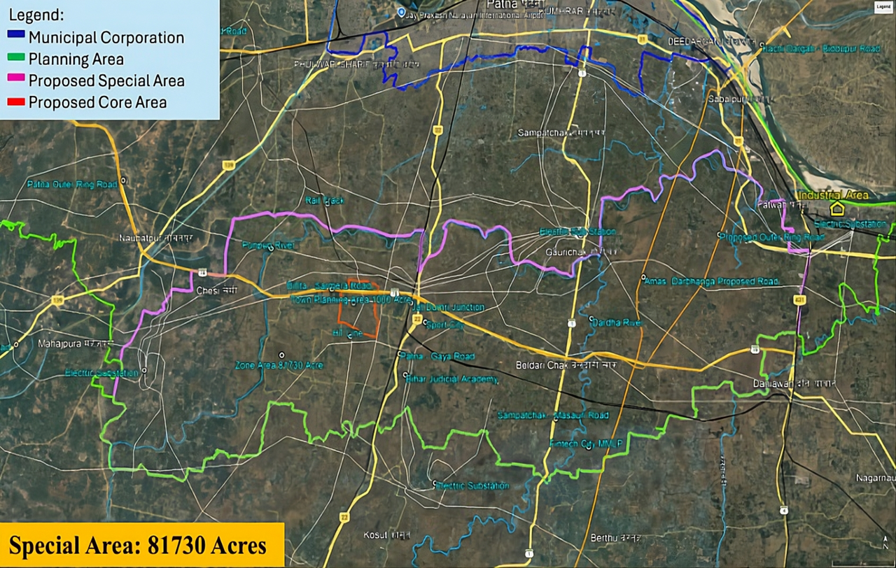 Patliputra Township Map